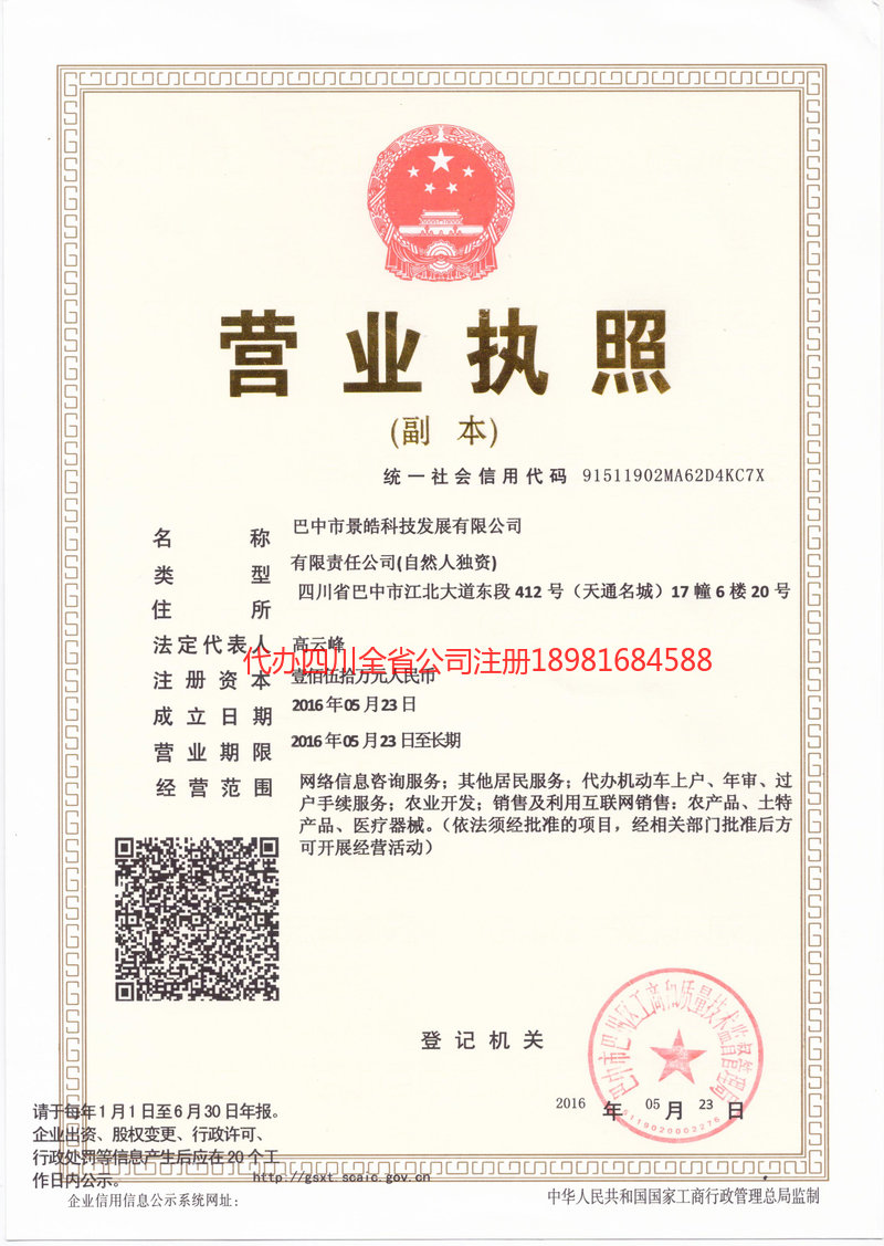 高州高州景皓科技发展有限公司